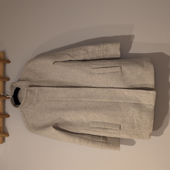 J Crew Wool City Coat Grey 2P - Picture 1 of 6